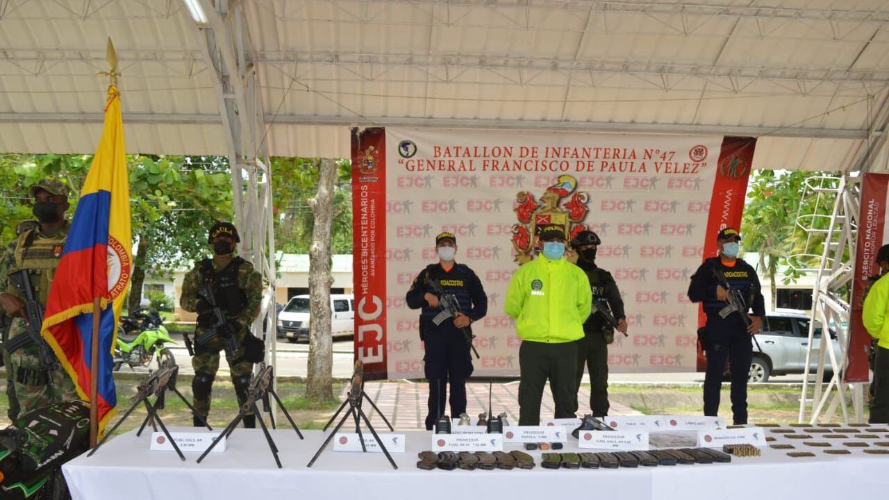 La abundante munición que le incautaron a un duro del Clan del Golfo