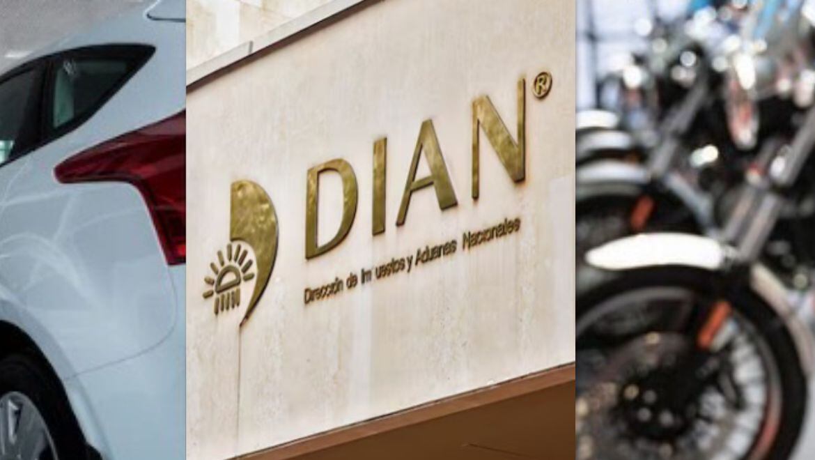 La Dian subastará carros, motos, entre otros bienes.