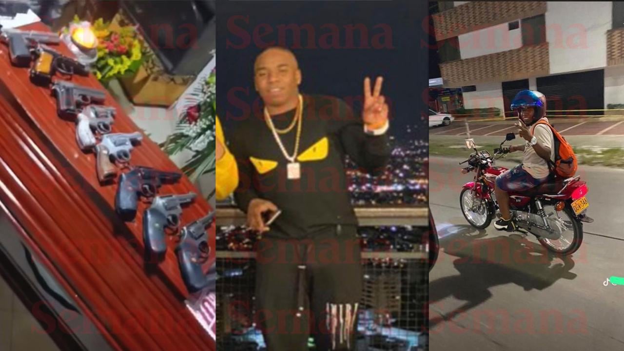 Joao Mina Alegría, de 30 años, era El angelito del mal, cuyo sepelio fue ampliamente difundido por la exhibición de 10 armas en su ataúd.