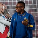 Nicolás Otamendi y Jáminton Campaz. El colombiano forzó un error del experimentado de River Plate