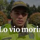 El compañero del Edwin Caro quien murió en el tiroteo en el norte de Bogotá, cuanta detalles de los últimos minutos con vida del uniformado