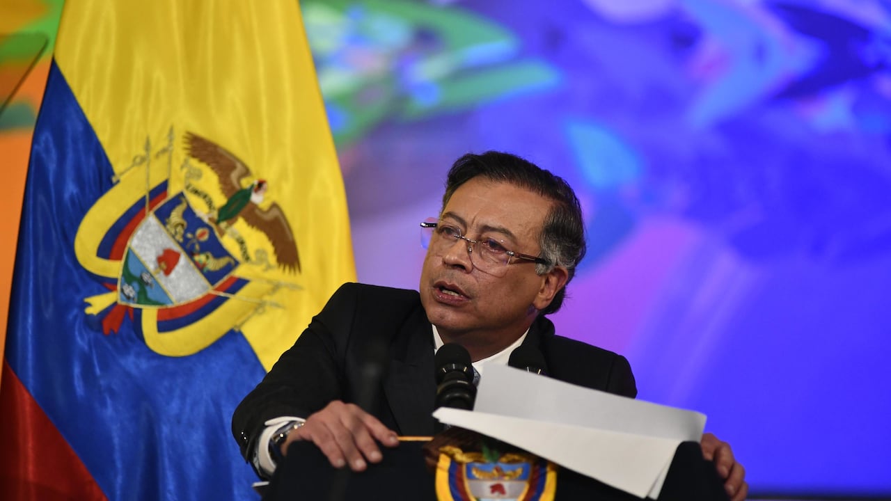 Presidente Gustavo Petro en la instalación de la nueva legislatura, en el Congreso de la República.