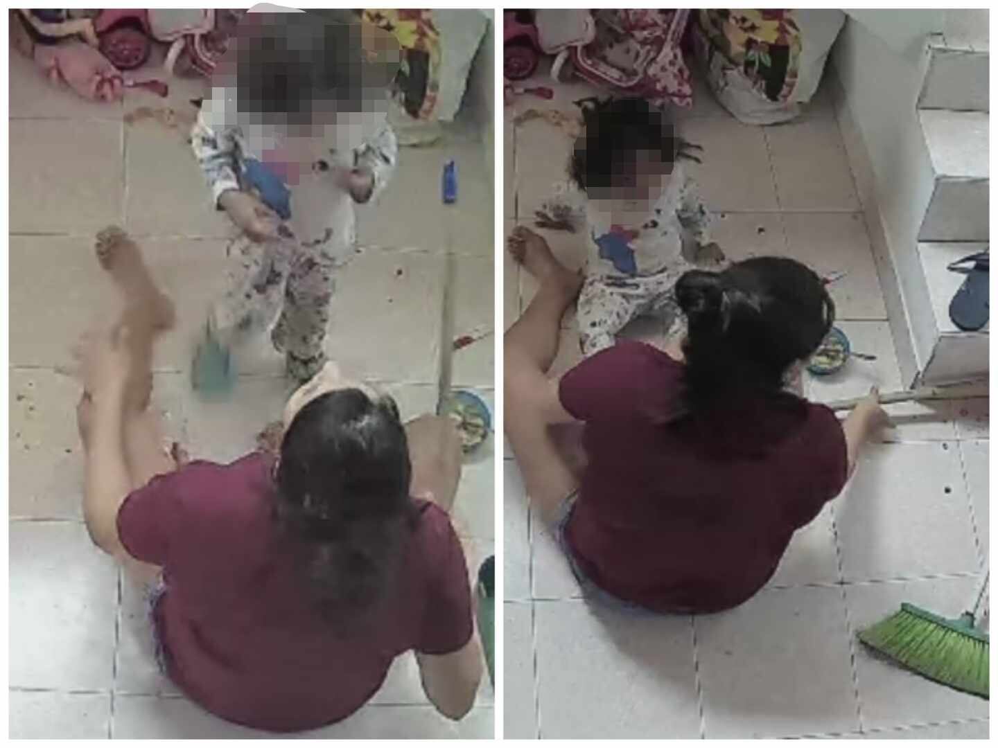 Estos son algunos momentos del maltrato contra la menor.