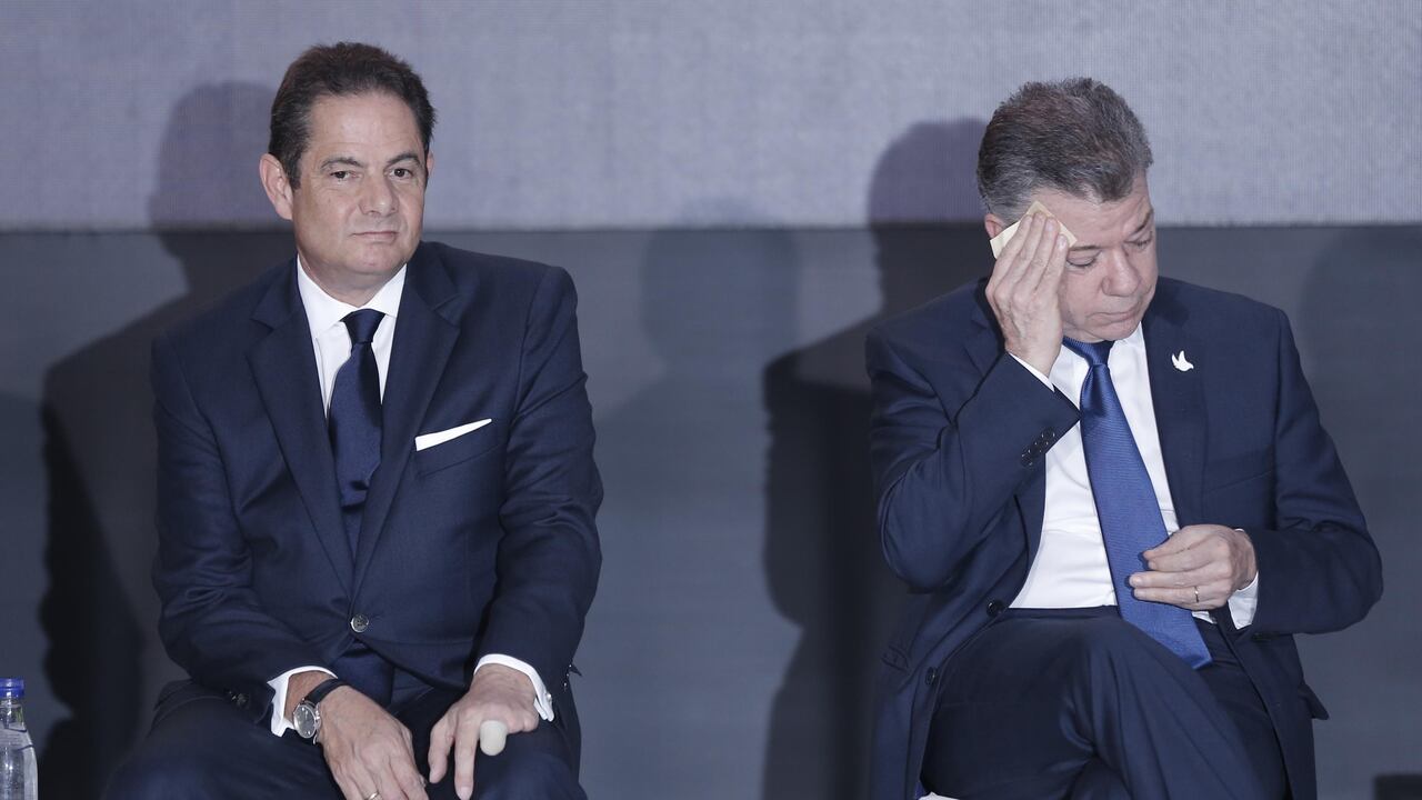 Germán Vargas Lleras, exvicepresidente de la República y Juan Manuel Santos, expresidente de la República.