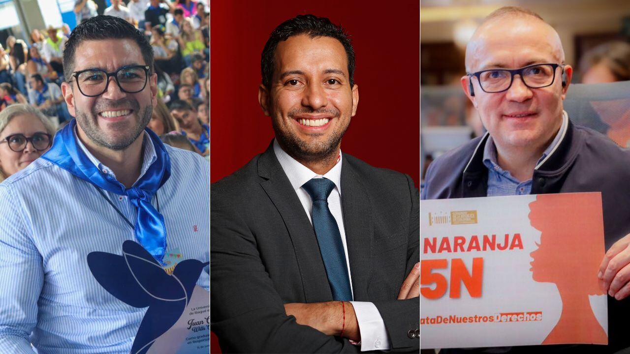 Representantes a la Cámara Juan Carlos Wills, Julián López y Leonardo Rico.