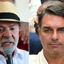 Lula da Silva y Flávio Bolsonaro.