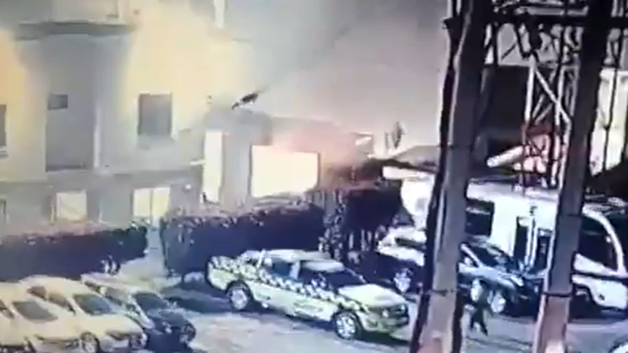 Incendio en estación de Policía de Funza.