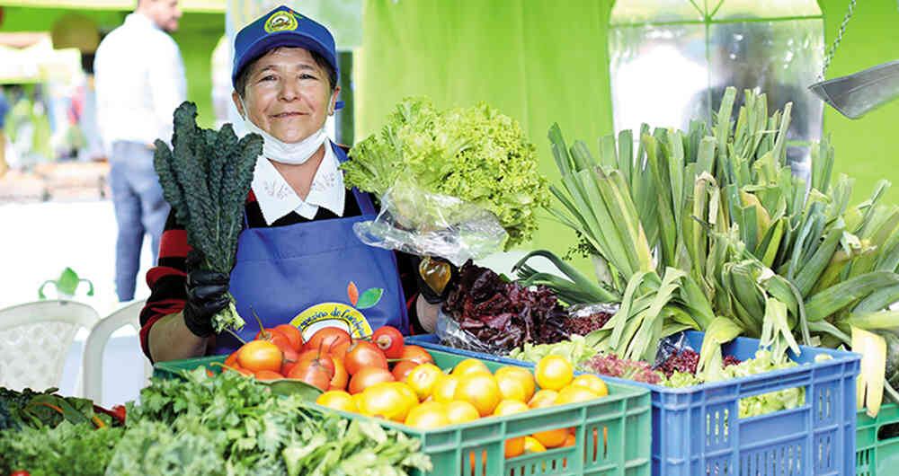 Mercado campesino en Bogotá