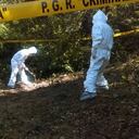 Hasta el día de hoy se han encontrado 52 bolsas de restos humanos en bolsas negras en al menos siete fosas en las que encontraron también ropa de las víctimas.