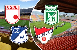 Bogotá y Medellín tendrán sus estadios ocupados en las primeras dos semanas de octubre