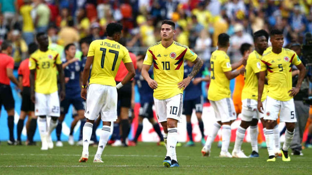 La selección Colombia en el mundial Rusia 2018.