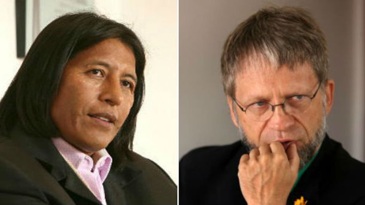 Jesús Piñacué y Antanas Mockus.