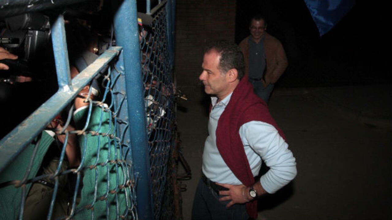 El exsenador Luis Humberto Gómez Gallo, antes de salir en libertad por primera vez en septiembre de 2008.