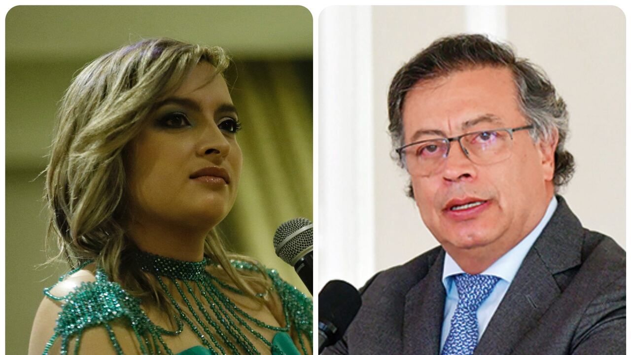 Andrea Petro y Gustavo Petro.