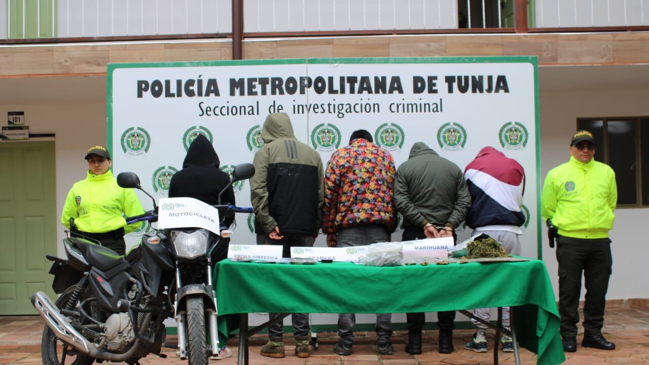 Desarticulan banda dedicada al expendio de drogras en Tunja, Boyacá