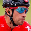 Team Bahrain rider Spain's Mikel Landa competes in the second stage of the Giro d'Italia 2021 cycling race, 179 km between Stupinigi and Novara, Piedmont, on May 9, 2021. (Photo by Luca Bettini / AFP)