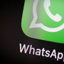 El ícono de la aplicación WhatsApp se ve en la pantalla de inicio de un iPhone en Varsovia, Polonia, el 3 de marzo de 2021. (Foto de Jaap Arriens/NurPhoto a través de Getty Images) whatsapp