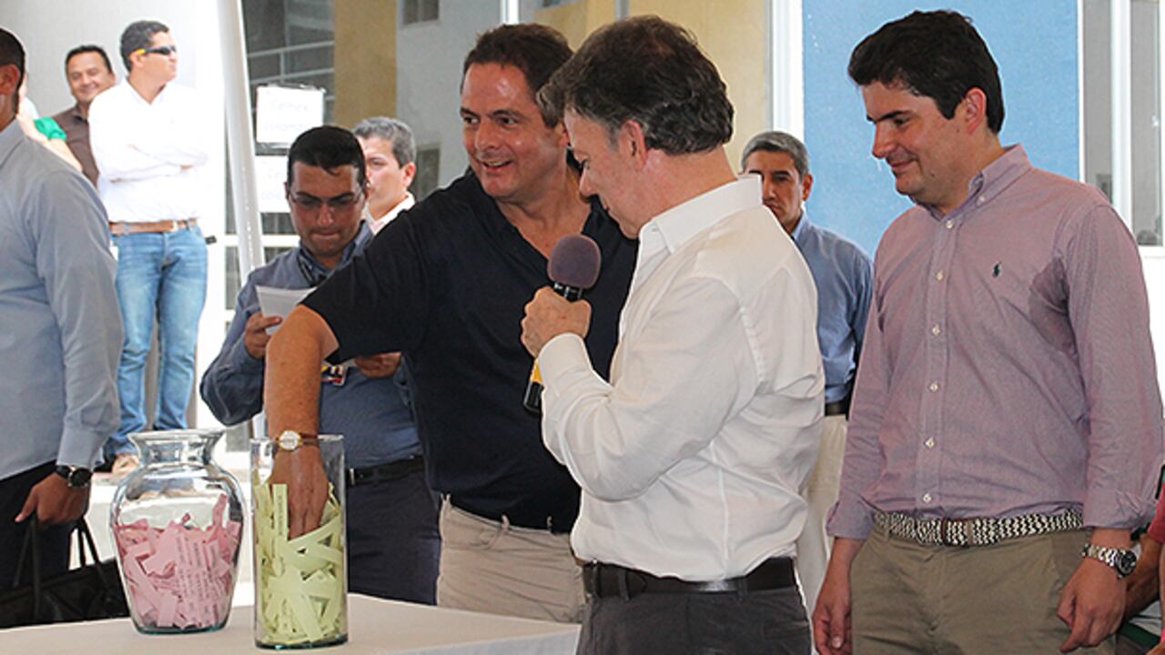 Foto tomada el viernes 26 de julio en la entrega de 455 casas gratis en Cúcuta.