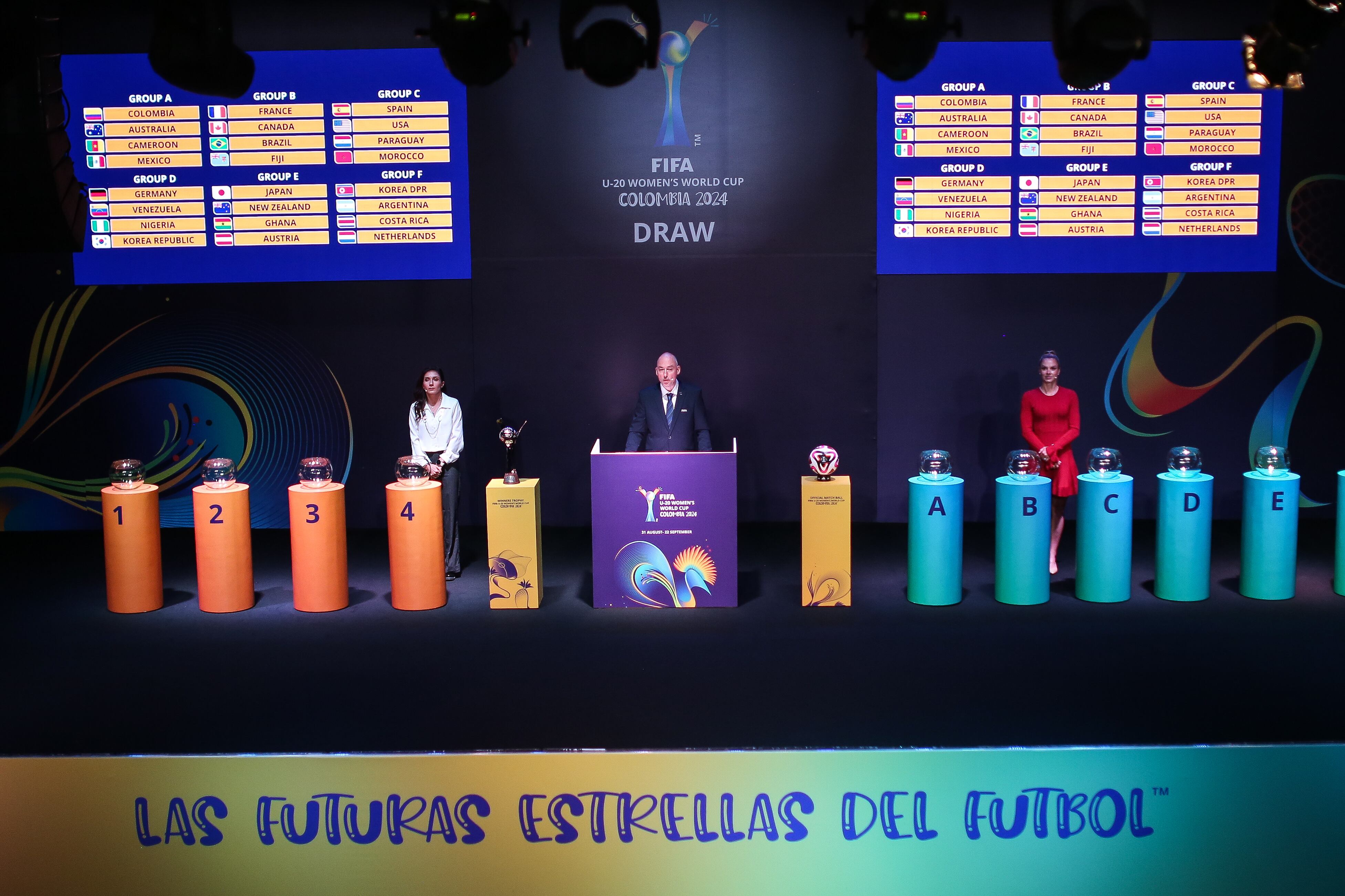 Sorteo Copa Mundial Femenina Sub-20 de la Fifa Colombia 2024