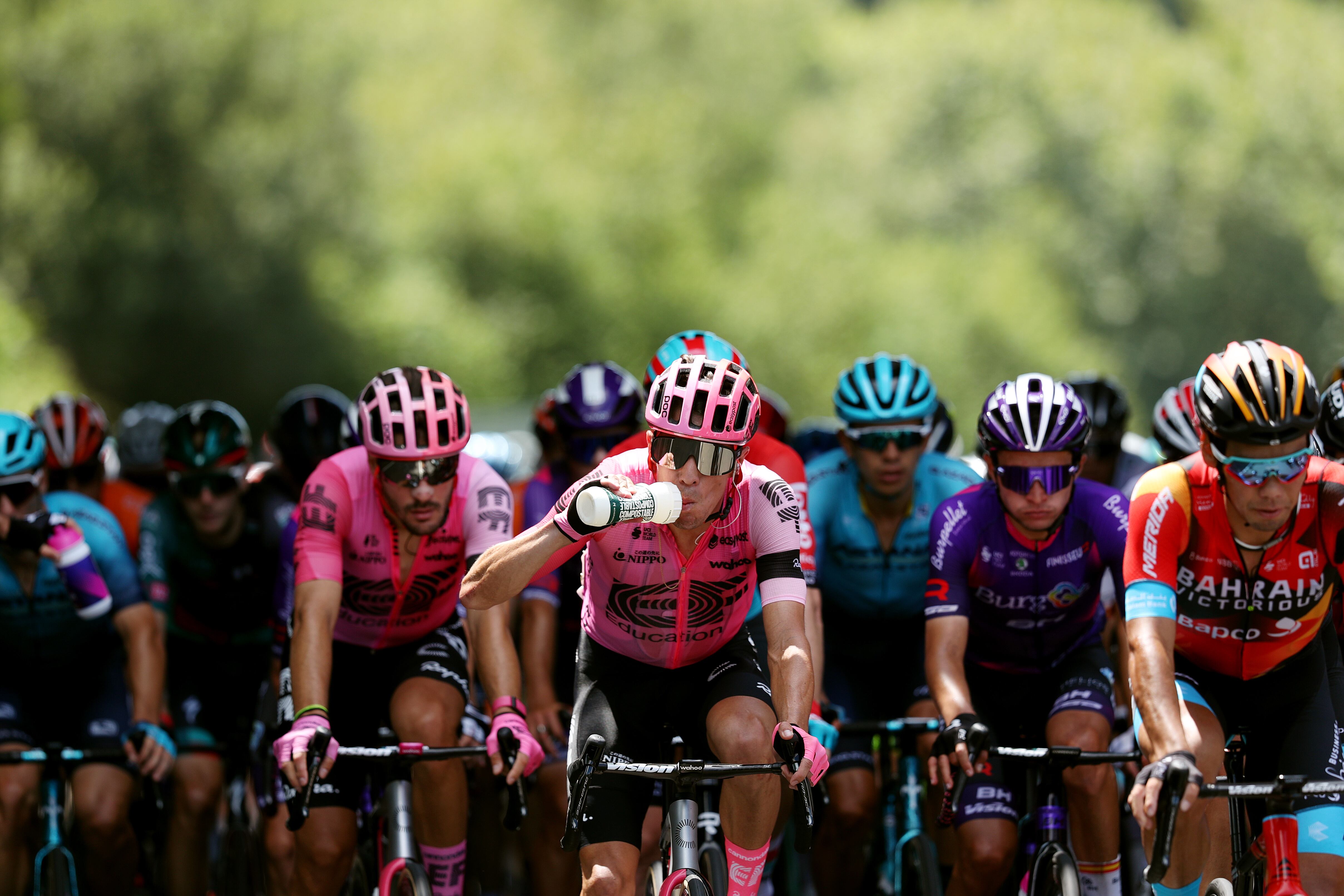 SAN SEBASTIAN, SPAIN - JULY 29: Rigoberto Urán of Colombia and Team EF Education-EasyPost competes during the 43rd Donostia San Sebastian Klasikoa 2023, Men's Elite a 230.3km one day race from San Sebastian to San Sebastian / #UCIWT / on July 29, 2023 in San Sebastian, Spain. (Photo by Gonzalo Arroyo Moreno/Getty Images)