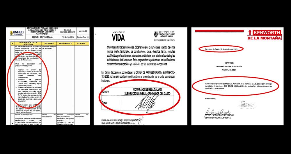   La Secretaría de Transparencia entregó a la Fiscalía los documentos que se convirtieron en la prueba de las presuntas irregularidades en la millonaria contratación de la UNGRD. La entidad pidió investigar al ahora exdirector Olmedo López. 