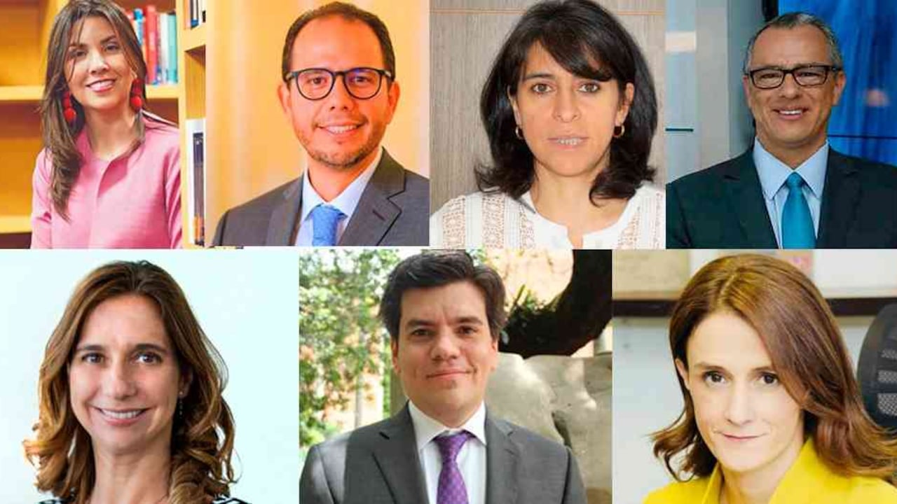 El equipo de Educación de Duque. Fotos (izquierda a derecha): Andrés Valenzuela, cortesía Ministerio de Educación, archivo Semana, cortesía Icfes, tomada de Twitter, cortesía Icbf.