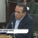 Alexander López Maya en la Comisión Primera del Senado de este martes 17 de noviembre.