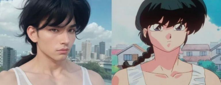 IA revela como luciría Ranma Saotome si fuera real