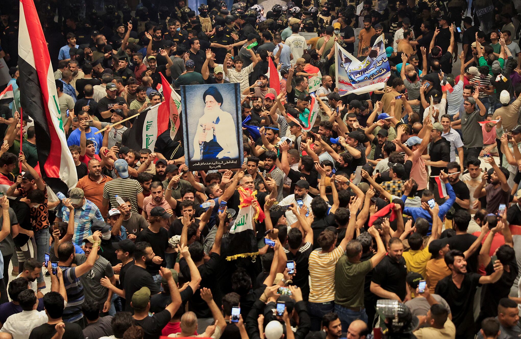 En imágenes: Protesta contra la corrupción en Bagdad