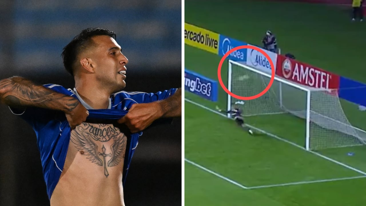 Rodrigo Contreras falló un penal en el São Paulo vs. Millonarios.