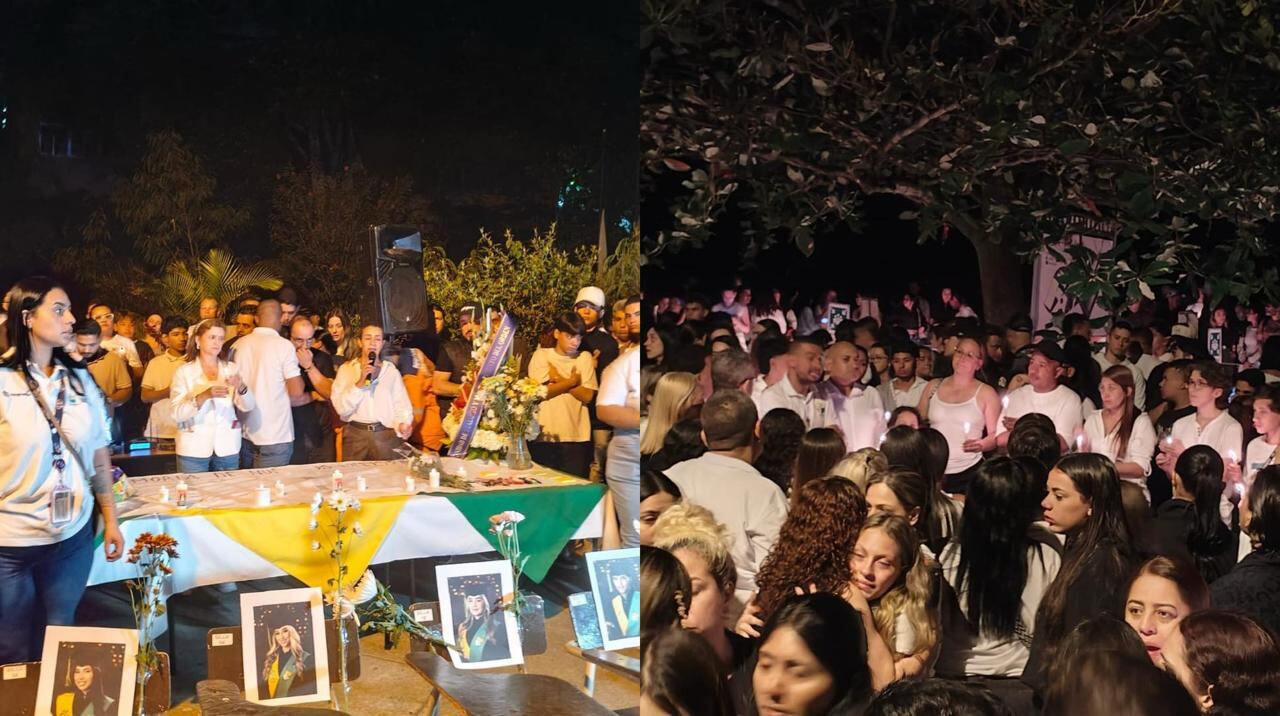 Cientos de estudiantes y comunidad en general le rindieron homenaje a las víctimas.