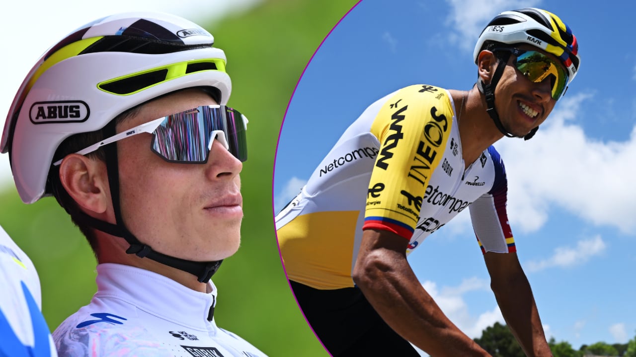 Einer Rubio y Egan Bernal, ciclistas colombianos en el Giro de Italia 2026