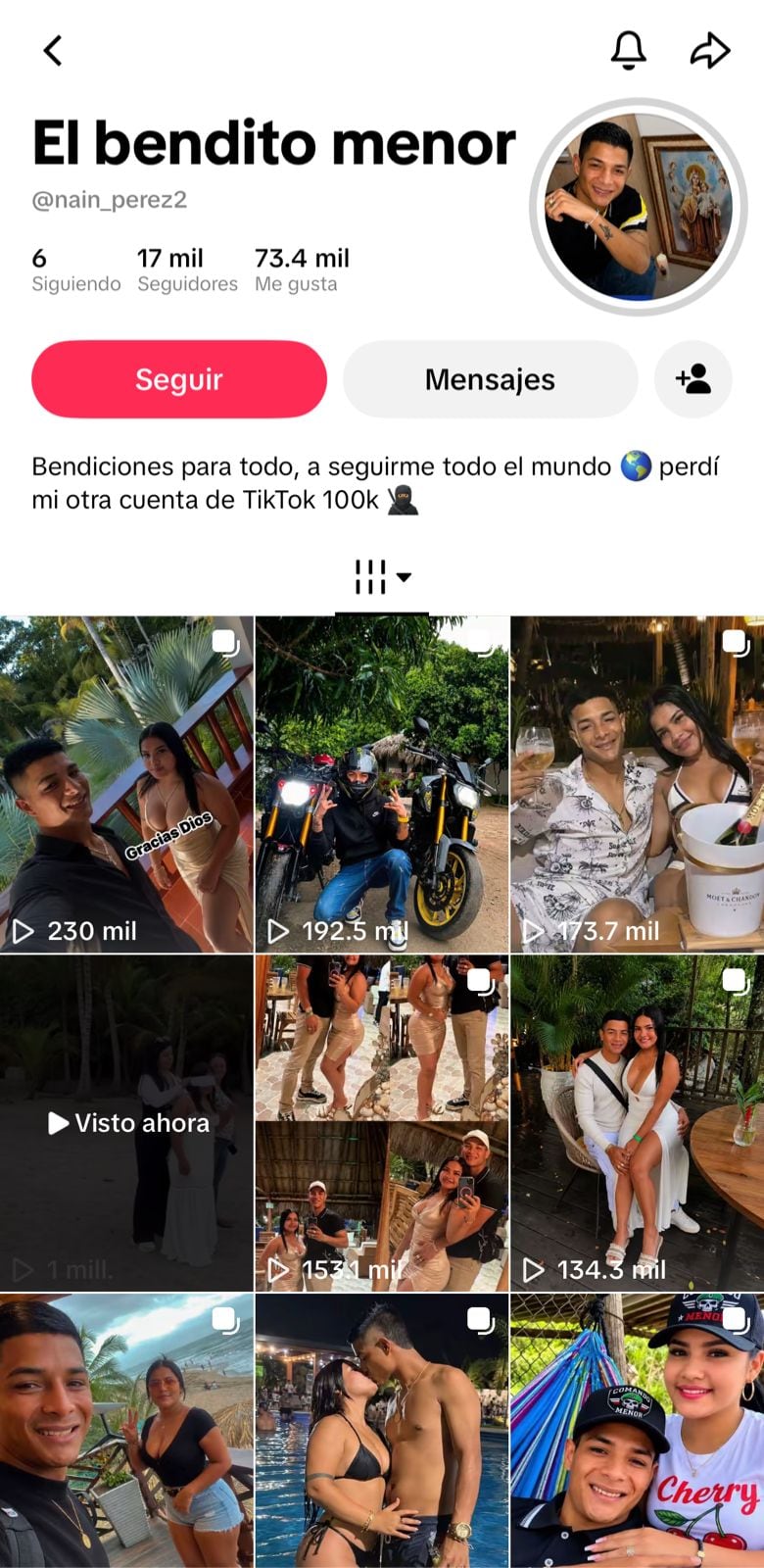 El criminal usaba redes sociales para presumir su vida. Sobre las 5 de la tarde, el perfil con 17 mil seguidores fue desactivado.