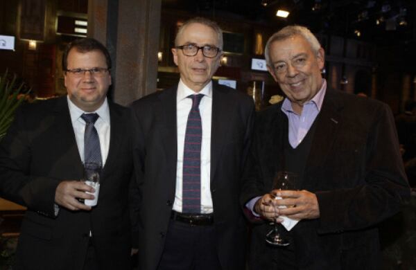 Gabriel Reyes, Luis Guillermo Torres y Luis Fernando Santos.