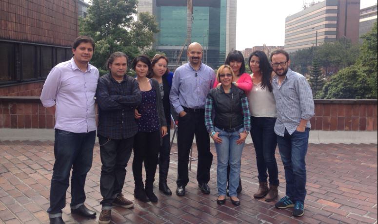 Olga Lucía Martínez y el equipo de Cultura de El Tiempo