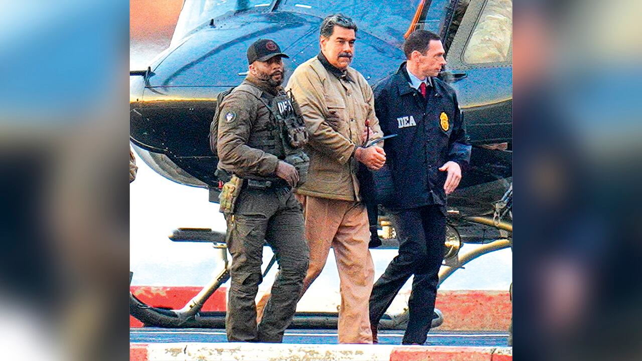 Nicolás Maduro en poder de las autoridades estadounidenses.