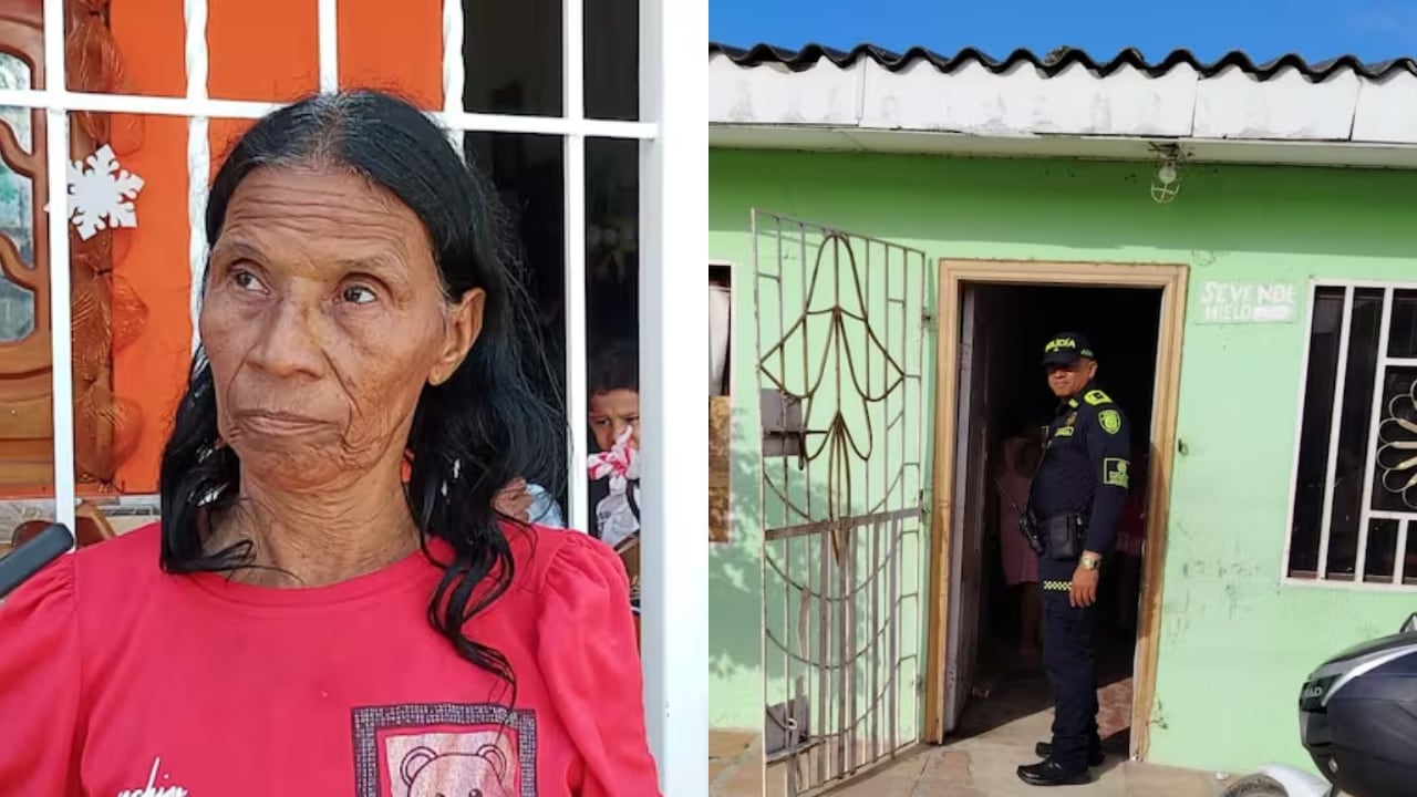 Ana Isabel Salas Potes, abuela de la niña, y la casa donde ocurrió todo.