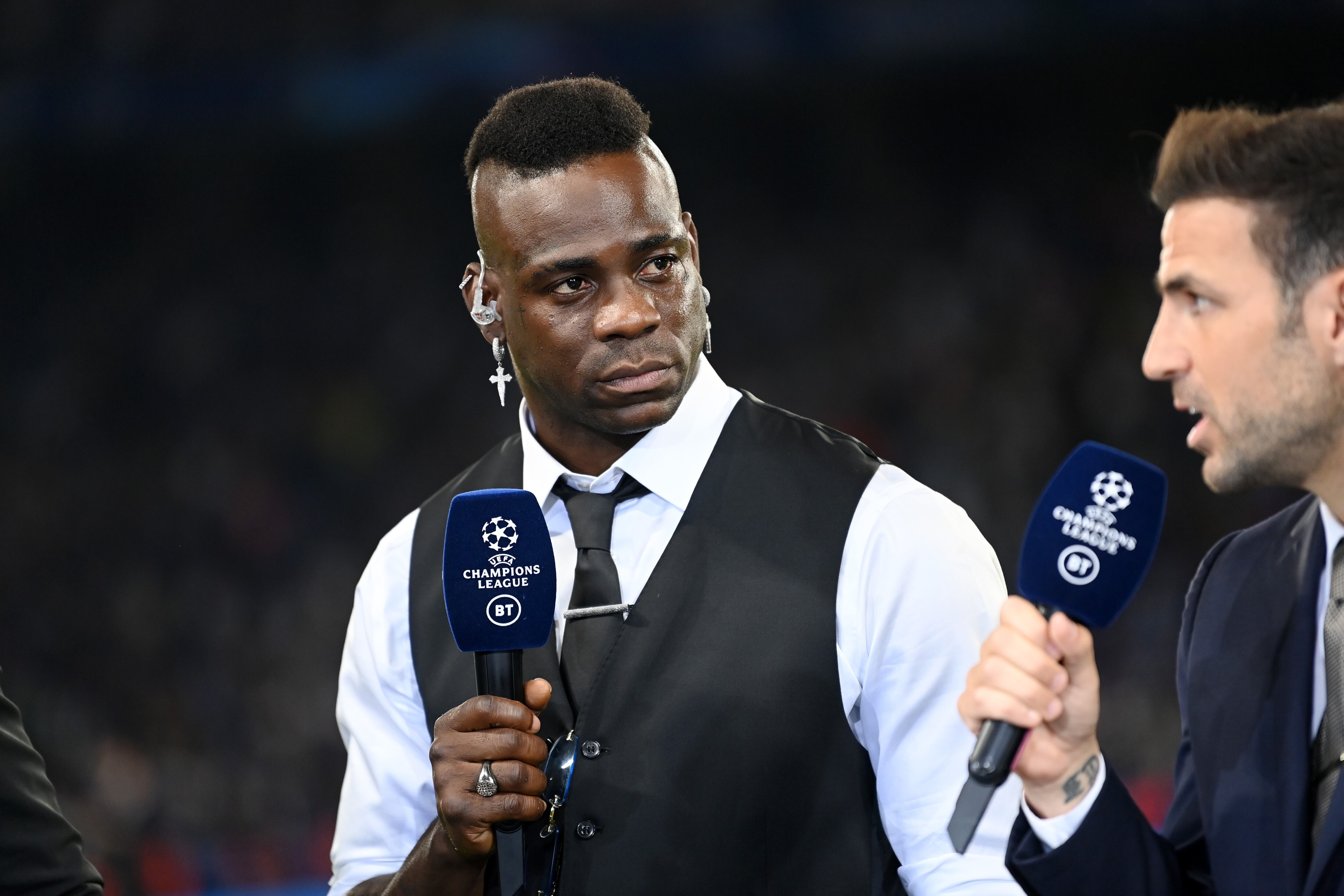 Mario Balotelli fue analista en la última final de la Champions League.