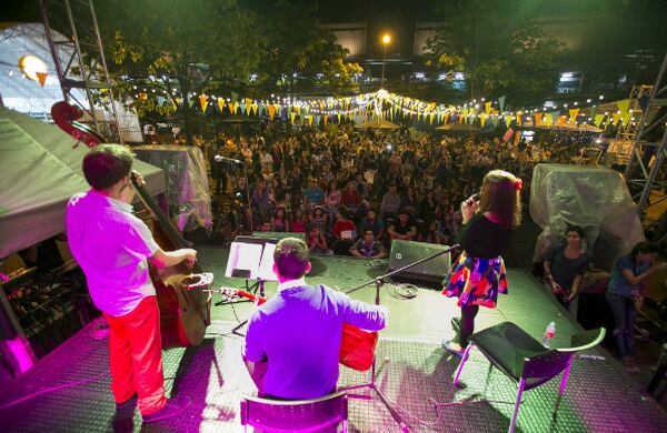 Uno de los varios conciertos que se han llevado a cabo en el festival, con varios músicos de Medellín y de Tijuana, la ciudad invitada.
