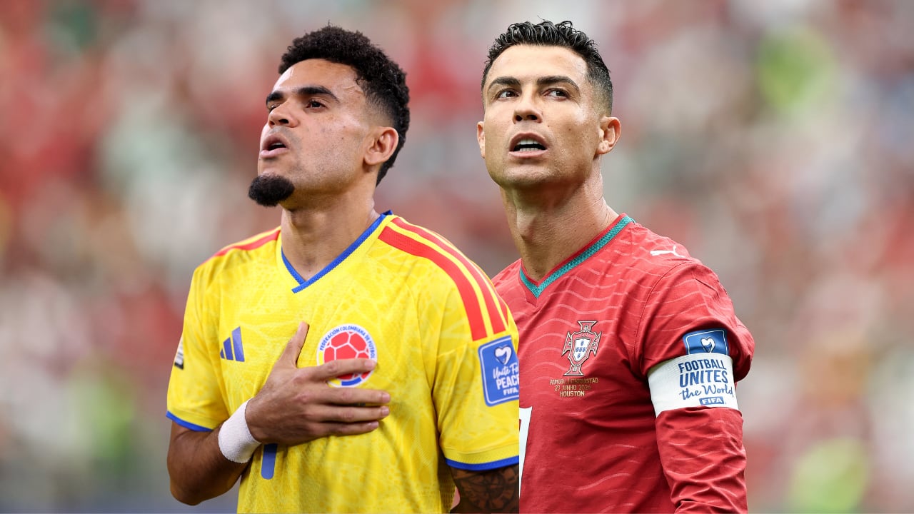 Luis Díaz y Cristiano Ronaldo. Líderes de Colombia y Portugal para el partido del Mundial 2026