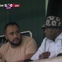 Faustino Asprilla, colombiano y leyenda del Newcastle, estuvo en el duelo entre las 'urracas' y el Liverpool de Luis Díaz./ Foto: Premier League