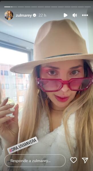 Así se ve Zulma Rey luego de cirugía en uno de sus ojos.