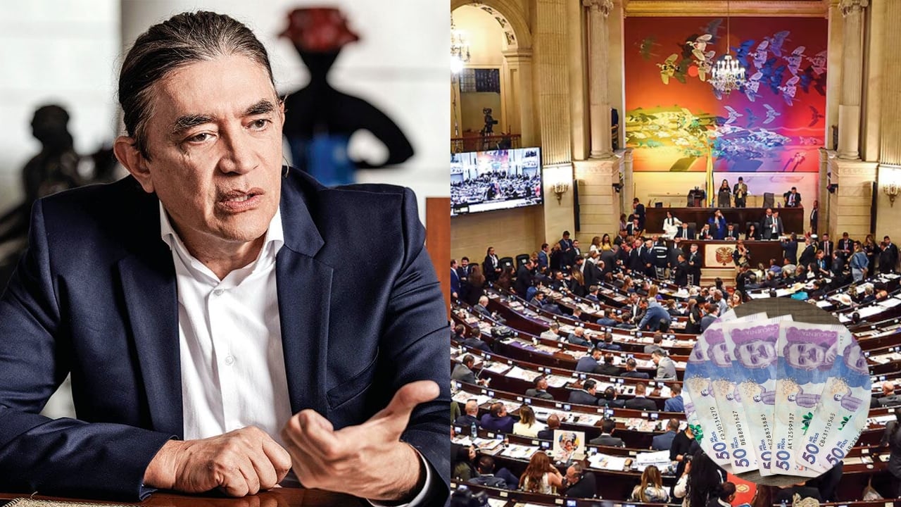 Gustavo Bolívar, Congreso de la República y dinero colombiano.