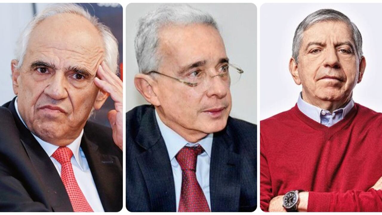Ernesto Samper, Álvaro Uribe y César Gaviria.