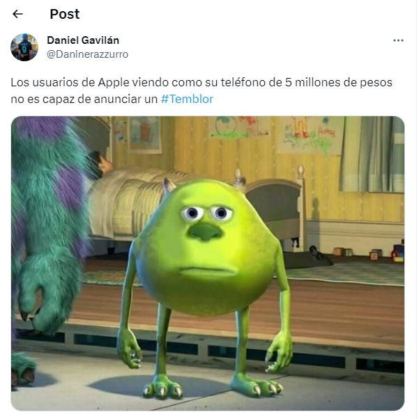 Meme iPhone Temblor