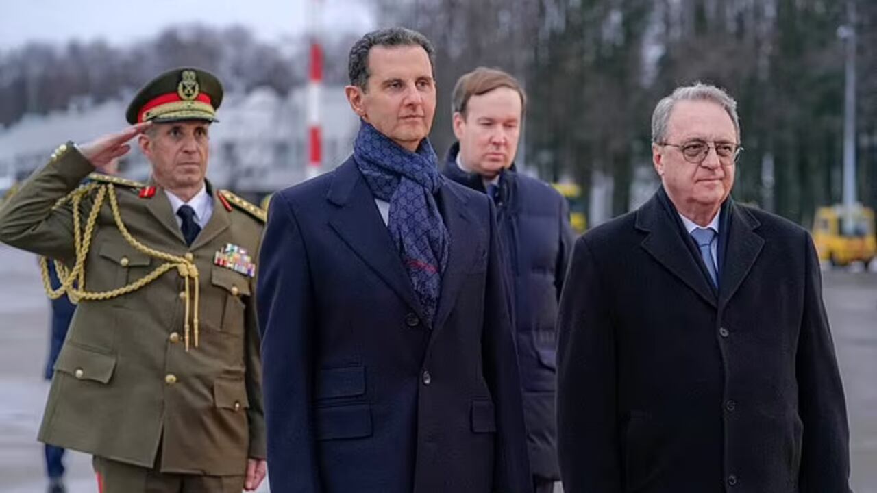 Llegada de Bashar al-Ásad a territorio ruso el 14 de marzo de 2023.