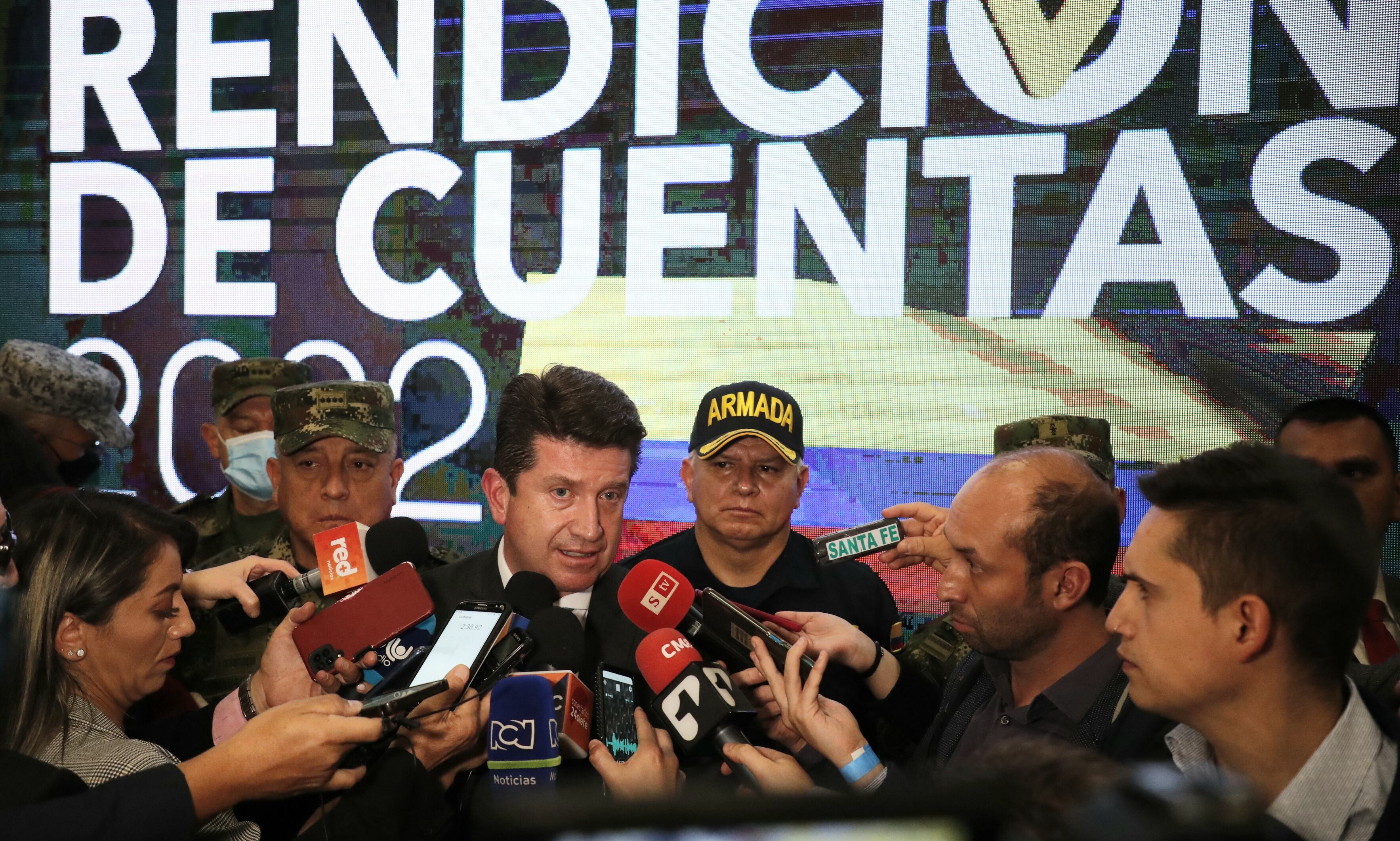 Rueda de prensa del Ministro Diego Molano.