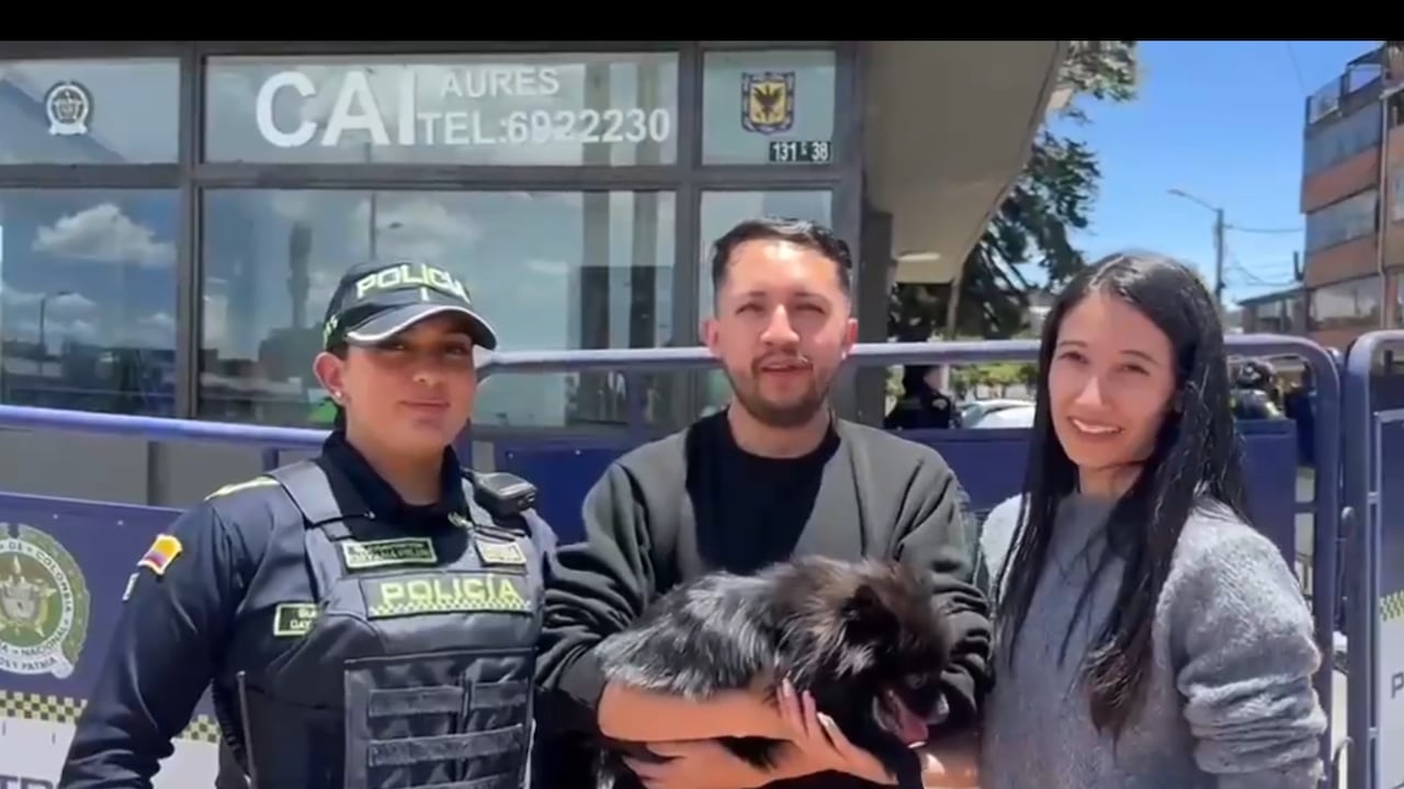 ´Pato´, el perro recuperado y devuelto a sus dueños tras hurto en la localidad de Suba, Bogotá el pasado 27 de septiembre