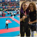 Edna y Valery Díaz buscan recursos para el mundial de Karate.