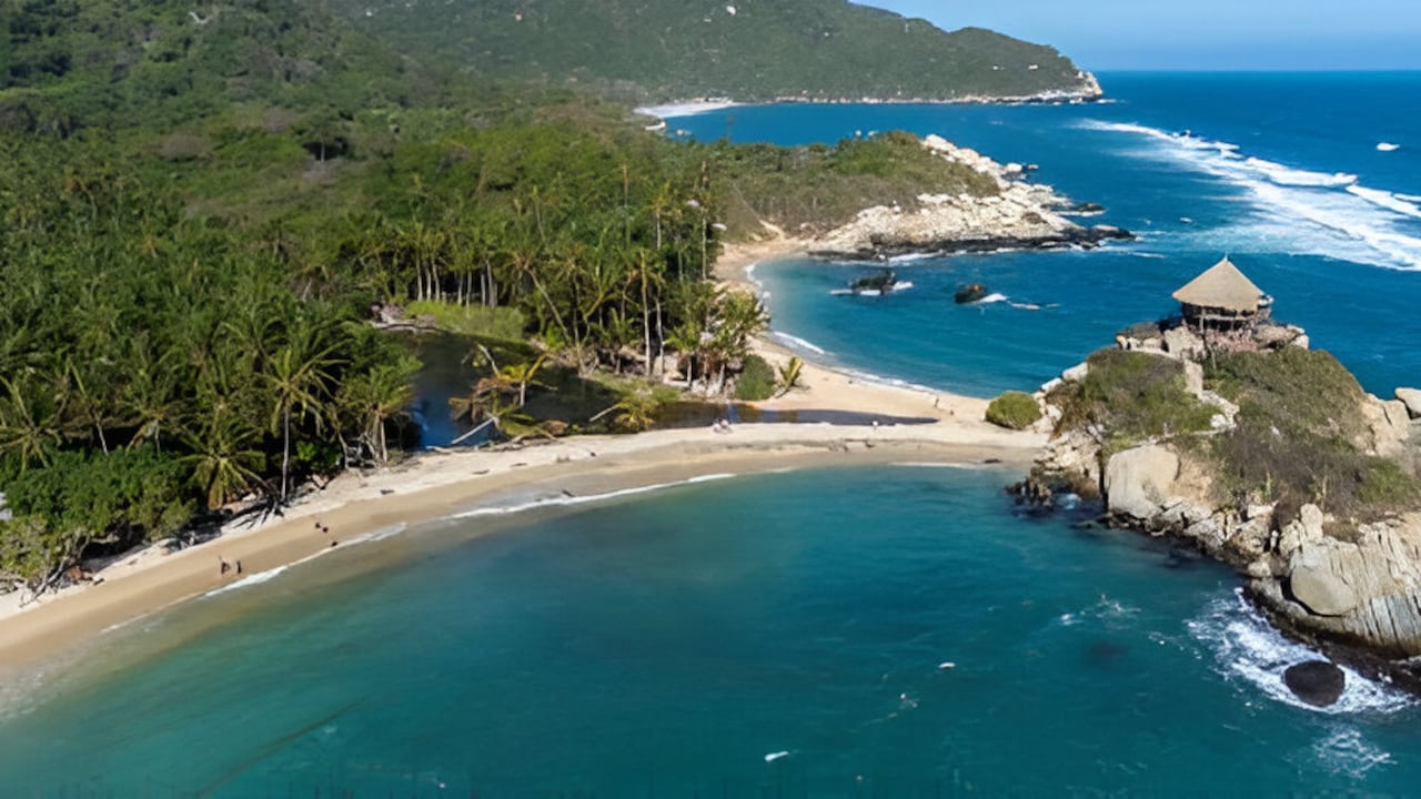 Playa del Cabo, en el Parque Nacional Natural Tayrona